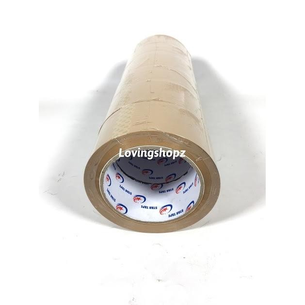 

Baru Lakban Star Tape Warna Coklat 90 Yards Per Dus Go Send