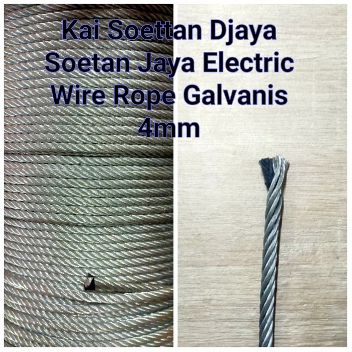 sling baja 4mm/kawat baja 4mm/seling baja 4mm pesanan Toserba Antik