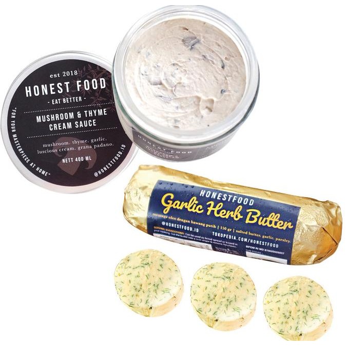

BASIC COMBO: Garlic Butter & Mushroom Cream Sauce Honestfood