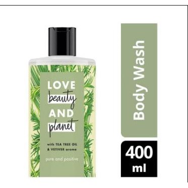 TERLARIS - Love Beauty & Planet Bodywash Pure And Positive, TeaTree Oil & Vetiver
