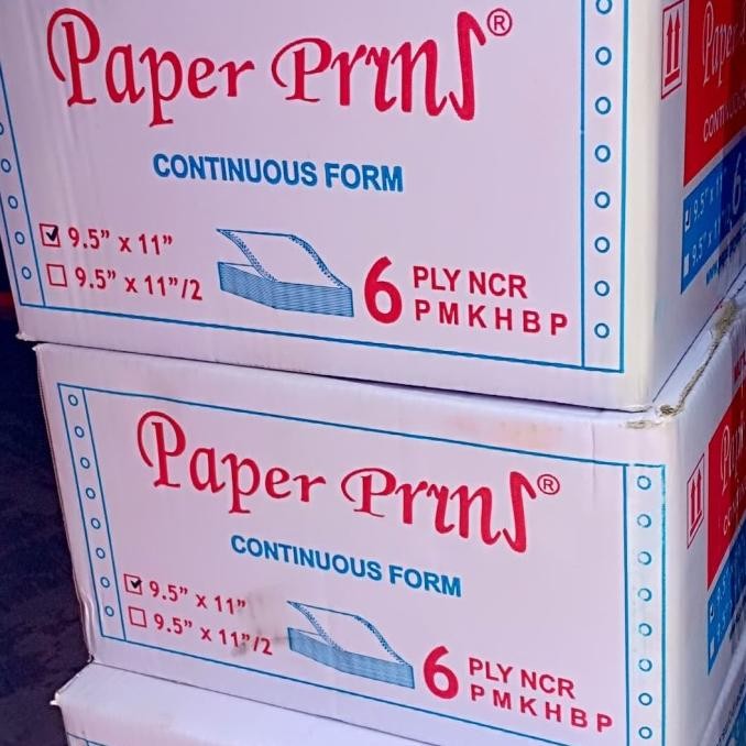 

TERLARIS - Kertas Continous Form 6 ply bagi 2