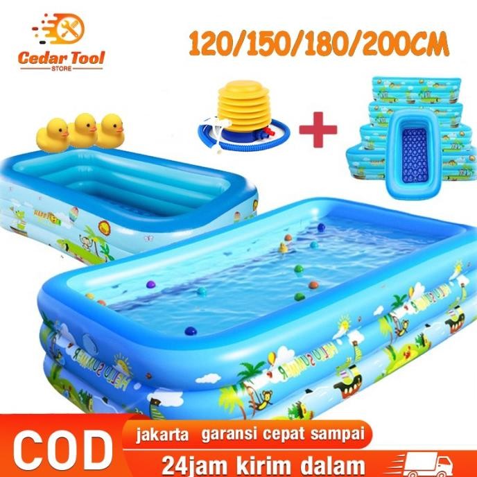 kolam renang anak anak jumbo 3 meter /kolam renang anak tiga