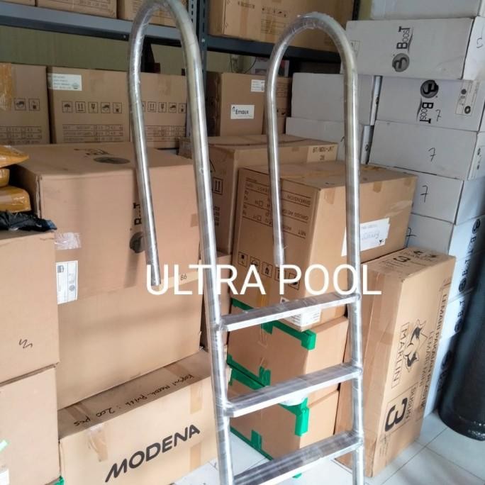 tangga kolam renang stainless 3 step