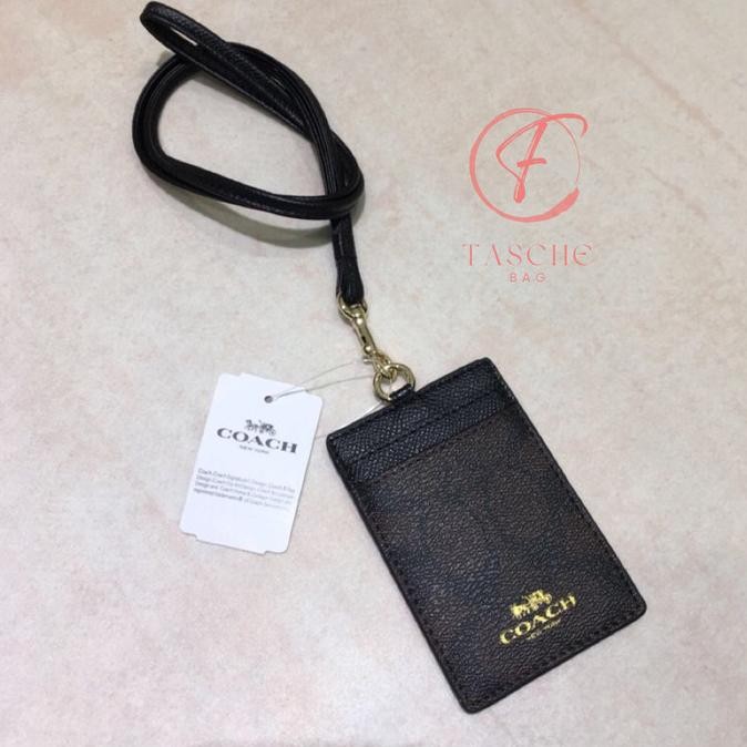

TERMURAH - COACH LANYARD PEMEGANG KARTU ID/NAME TAG DIY LANYARD BROWN KHAKI 65573