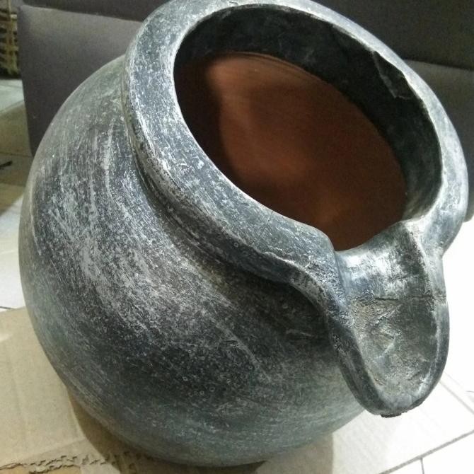 KENDI LIDAH/ KENDI PANCURAN KOLAM DARI TANAH LIAT UKURAN BESAR P67JM