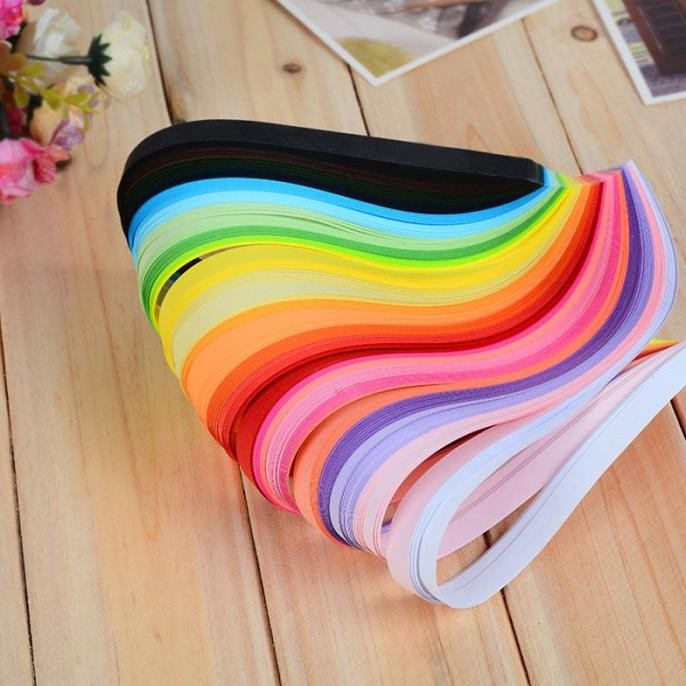 

Baru Quilling Strips - Kertas Quiiling Panjang 39cm (260pcs)