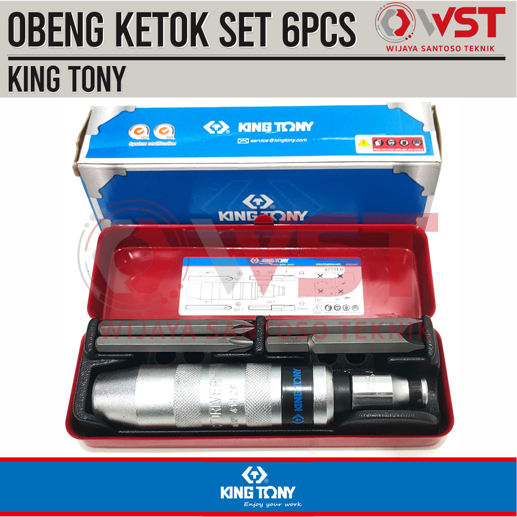 King Tony Obeng Ketok Set 6pcs / Getok Pukul Set 6 pcs Heavy Duty