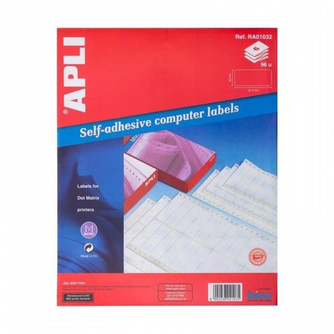 

BEBAS ONGKIR - Apli Labels White Paper 70x30mm Ref 01271