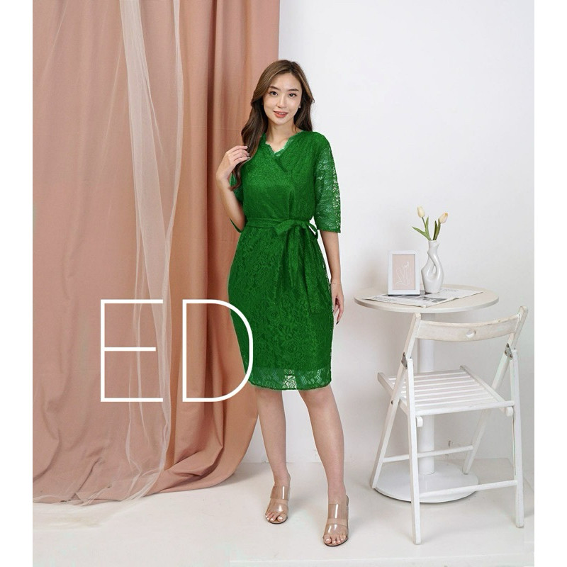 Dress Pendek Wanita Natal Selutut Korean Style Dres Brukat Natall Drese Busui Bj Deres Pesta Perempu