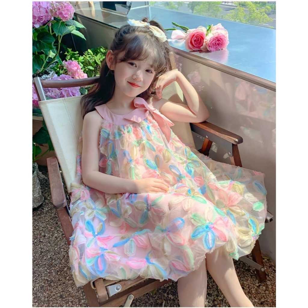 Dress Natal Anak Perempuan 2024 Umur 9 Thn 5 6 12 Tahun Pakaian Ulangtahun 1Th 4Th Midi Dreas Gereja