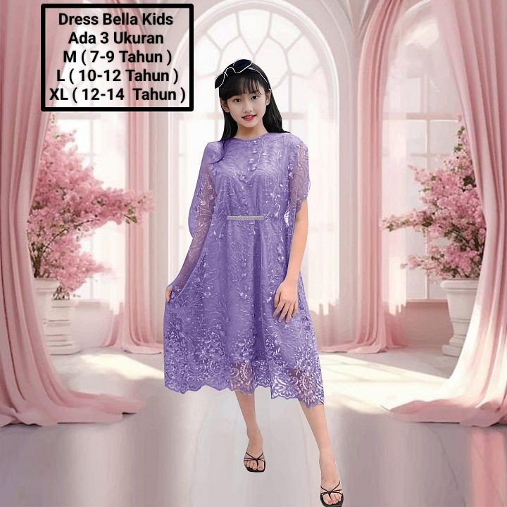 Dress Natal Anak Perempuan 2024 Umur 9 Thn 5 6 12 Tahun Dres Natalan Remaja Gaun Pesta Mewah Sress W