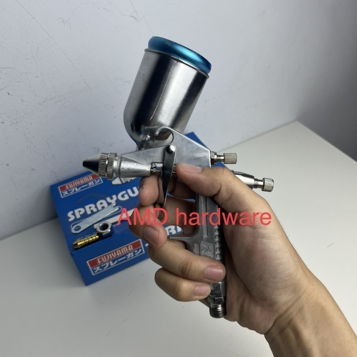 Spray Gun R2 Nozzle 0,5Mm Mini Kompresor Angin Kg300 Nlg Semprot Cat