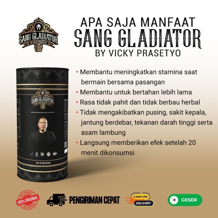 

Sang Gladiator Kopi Pria Dewasa Kuat Perkasa Tahan Lama Di Ranjang