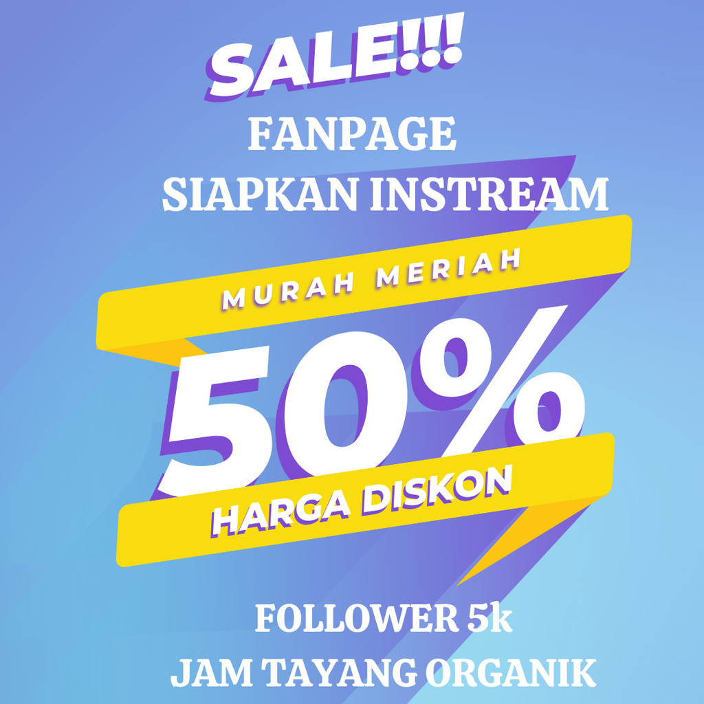Siapkan Instream fanpage tinggal ajukan instream