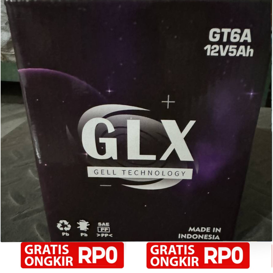 Aki Motor GLX GT6A GM5Z-3B Original Asli 100%