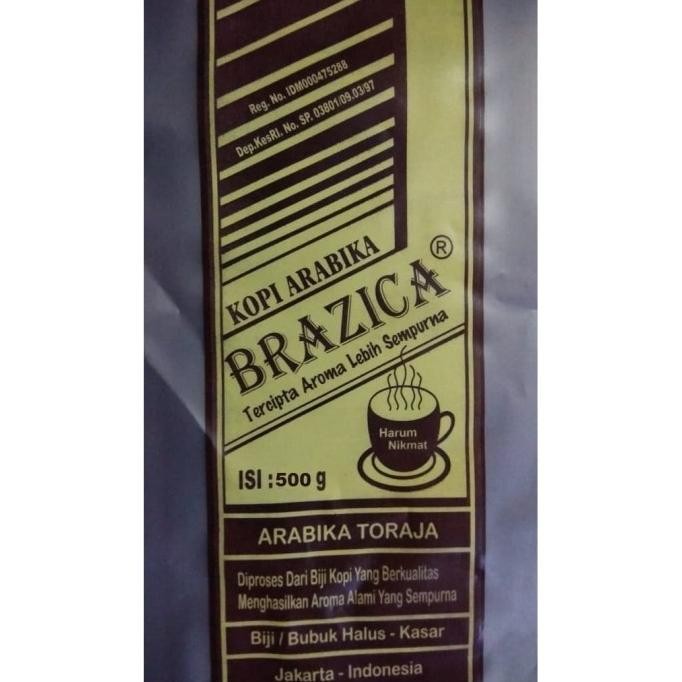 

Kopi Biji Arabika Toraja 1 Kg Merek Brazica " Super Quality