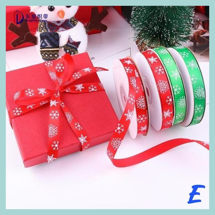 

| MIS | PITA NATAL ROL 25 YARD MERRY CHRISTMAS RIBBON KADO NATAL MURAH GROSIR