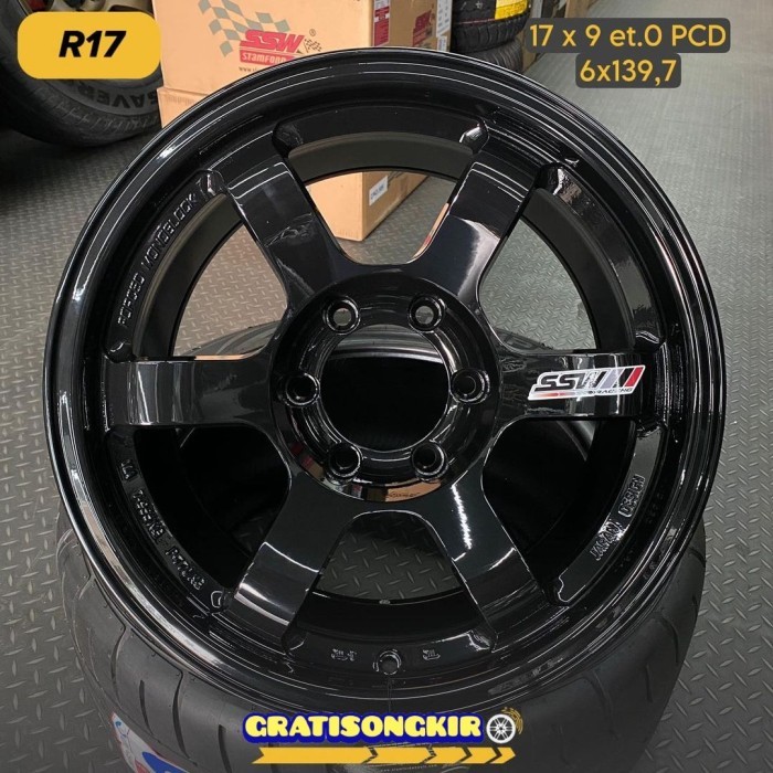 velg mobil racing r17 TE37 SSW THAILAND velg ring 17 Fortuner Pajero