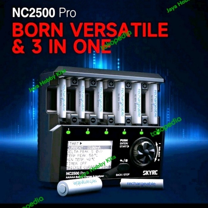 Terbaru Charger Batre Baterai Skyrc Nc2500 Pro / Nc2500Pro + Kabel & Bonus