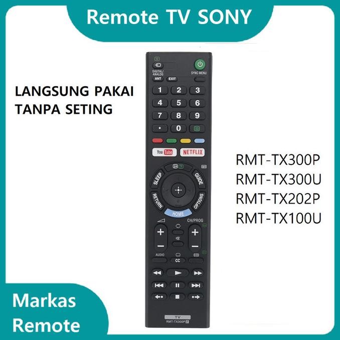 REMOTE TV REMOT TV SONY lCD LED VIA SMART TV RMT TX300P TX202P TX300U TX100U
