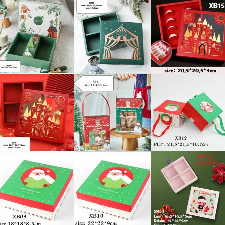 

(5Pc) Kotak Natal Kotak Cookies Nastar Kue Kering