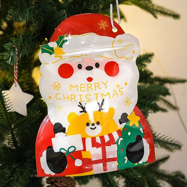 

(10Lembar) Zipper Cookies Natal Zipper Kue Natal Kemasan Kue Natal Kemasan Cookies Natal