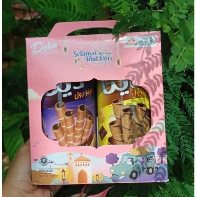 

Parsel Deka Wafer Roll Tin Gi Box Enc Isi 2 Kaleng - Deka Dua Kelinci Wafer Roll 1 Paket Isi 2 Kaleng - Parcel Gi Lebaran