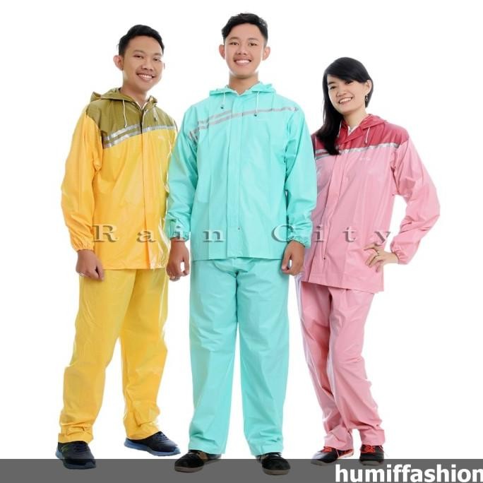 HRG DISKON Jas Hujan Wanita Raincoat Jas Ujan Pria Mantel Setelan Celana Baju