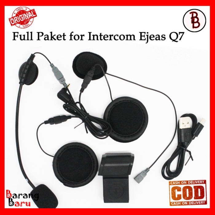 Headset Clampkit Charger Intercom Ejeas Q7