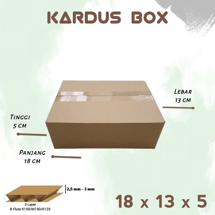 

Kardus/Box Packing Paket Kecil Polos 18x13x5 cm