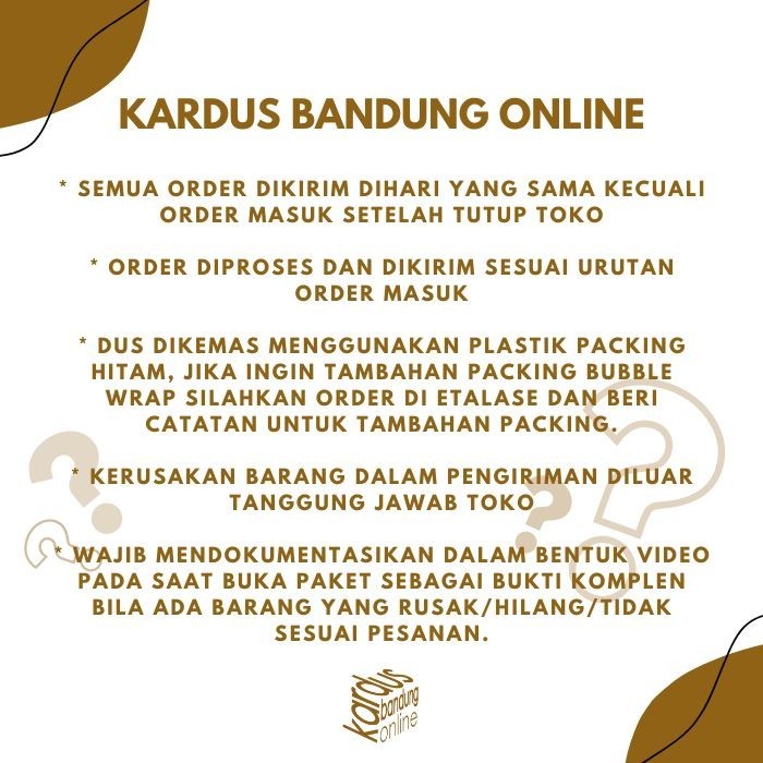 

Kardus Box Karton Kotak Packing Polos (15x10x8) Tebal 3 mm