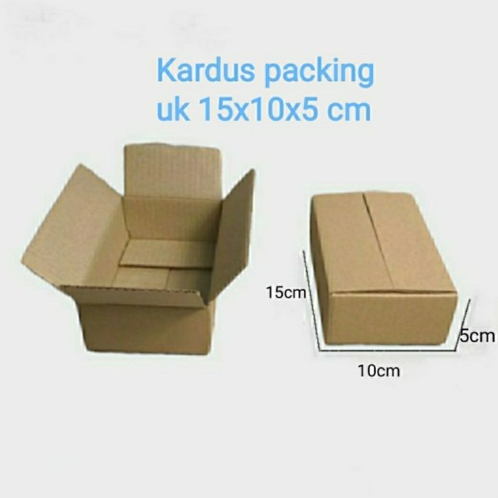 

Kardus Polos 15x10x5 Single wall craft Packing