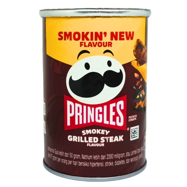 

S21431 PRINGLES SMOKEY GRILLED STEAK POTATO CHIP 42GR MAJU BERSAMA (20250225)