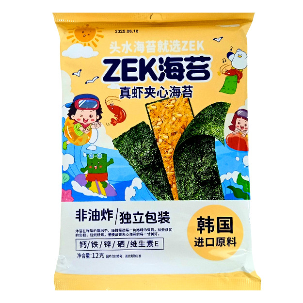 

S19454 ZEK SANDWICH SHRIMP RUMPUT LAUT JEPANG 12GR BUNGKUS MAJU BERSAMA (20250516)