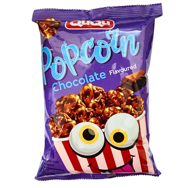 

S18836 QUQU POPCORN CHOCOLATE SNACK MALAYSIA 60GR BUNGKUS MAJU BERSAMA (20250620)