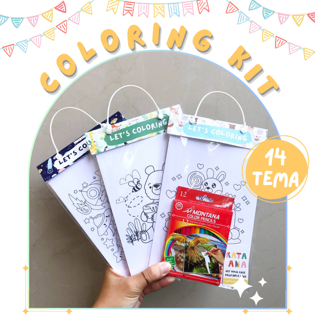 

[FREE CUSTOM TAG] COLORING KIT PAKET MEWARNAI PAKET ULANG TAHUN SOUVENIR ULANG TAHUN PAKET HAMPERS