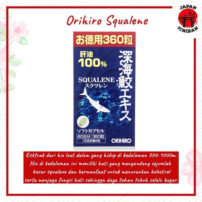 ORIHIRO Squalene 360 tablet -Minyak Ikan Hiu Original Jepang