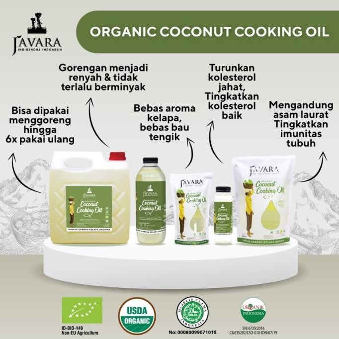 

Javara Coconut Cooking Oil 5 L | Minyak goreng kelapa organik 5 Liter