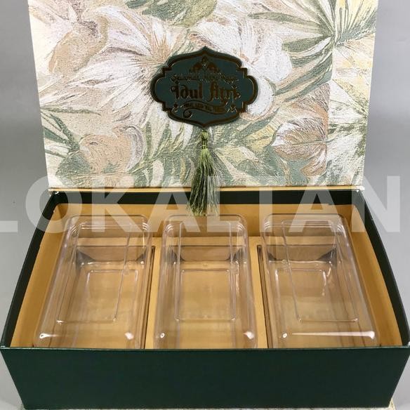 Box Kue Kering Hardtop 3 Toples 350Gr/Kotak Hampers Edisi Lebaran