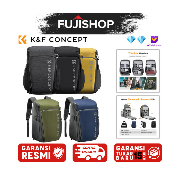 KNF K&F Concept Camera Backpack Air 25L