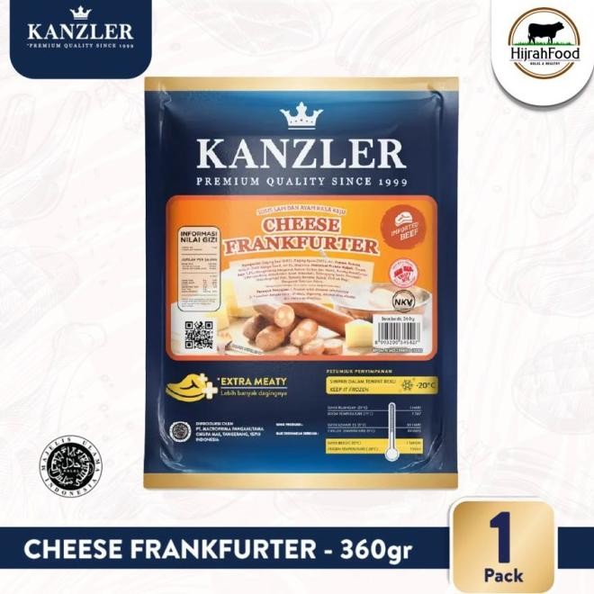 

Kanzler Cheese Frankfurter Sausage | Sosis Sapi Isi Keju (360 Gr)