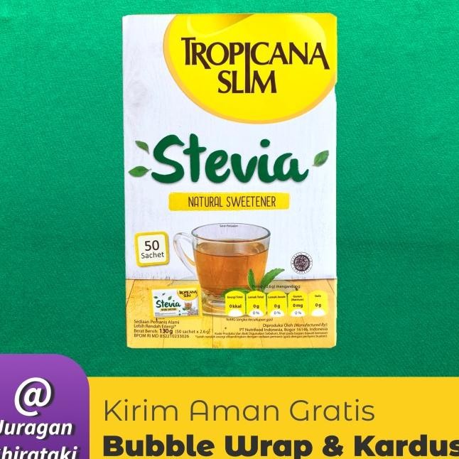 

Slim Stevia Natural Sweetener 50 Sachet Gula 0 Kal