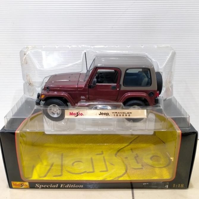 Maisto 1/18 Jeep Wrangler Sahara Special Edition Diecast 1:18