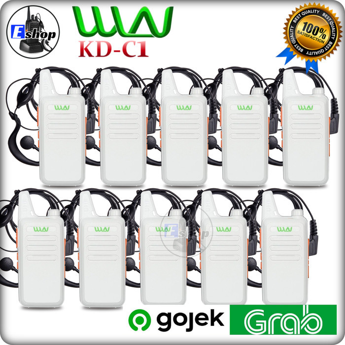 HT Walkie Talkie handy Talky RADIO WLN KD-C1 Paket 10 HT PUTIH