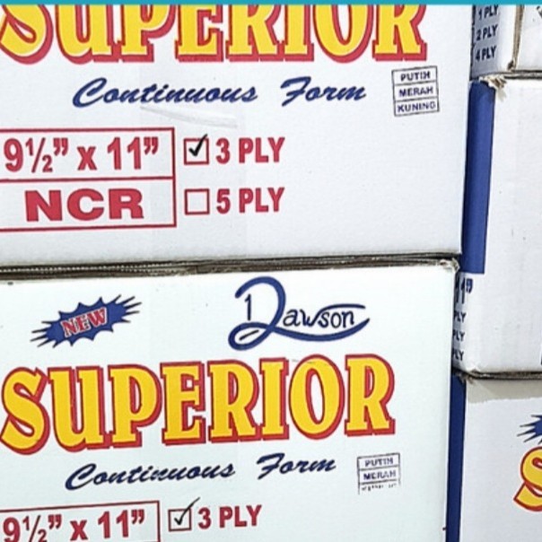 

Kertas Continues Form Superior 9,5 x 11 3Ply PRS : 2