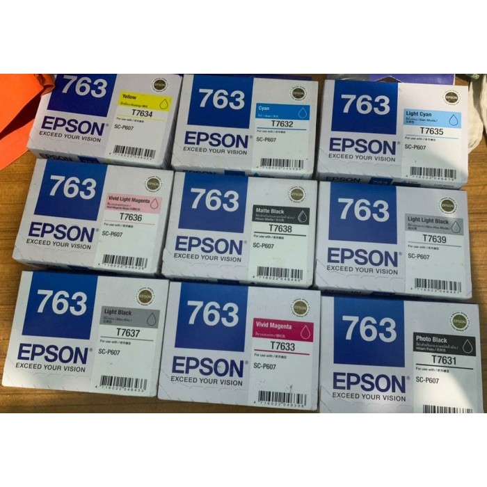 

Refill Epson P607 T763