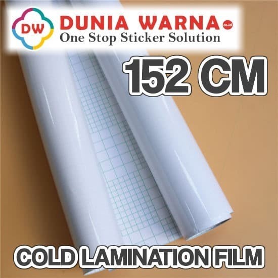 

Cold Lamination Film 140G Laminasi Dingin Media Printing 152 cm ROLL