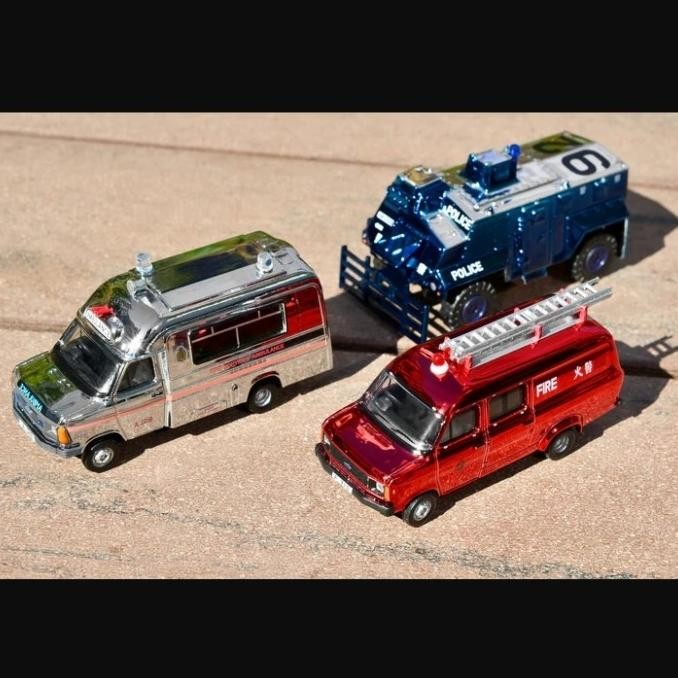 Tiny Diecast Emergency 1980s Set