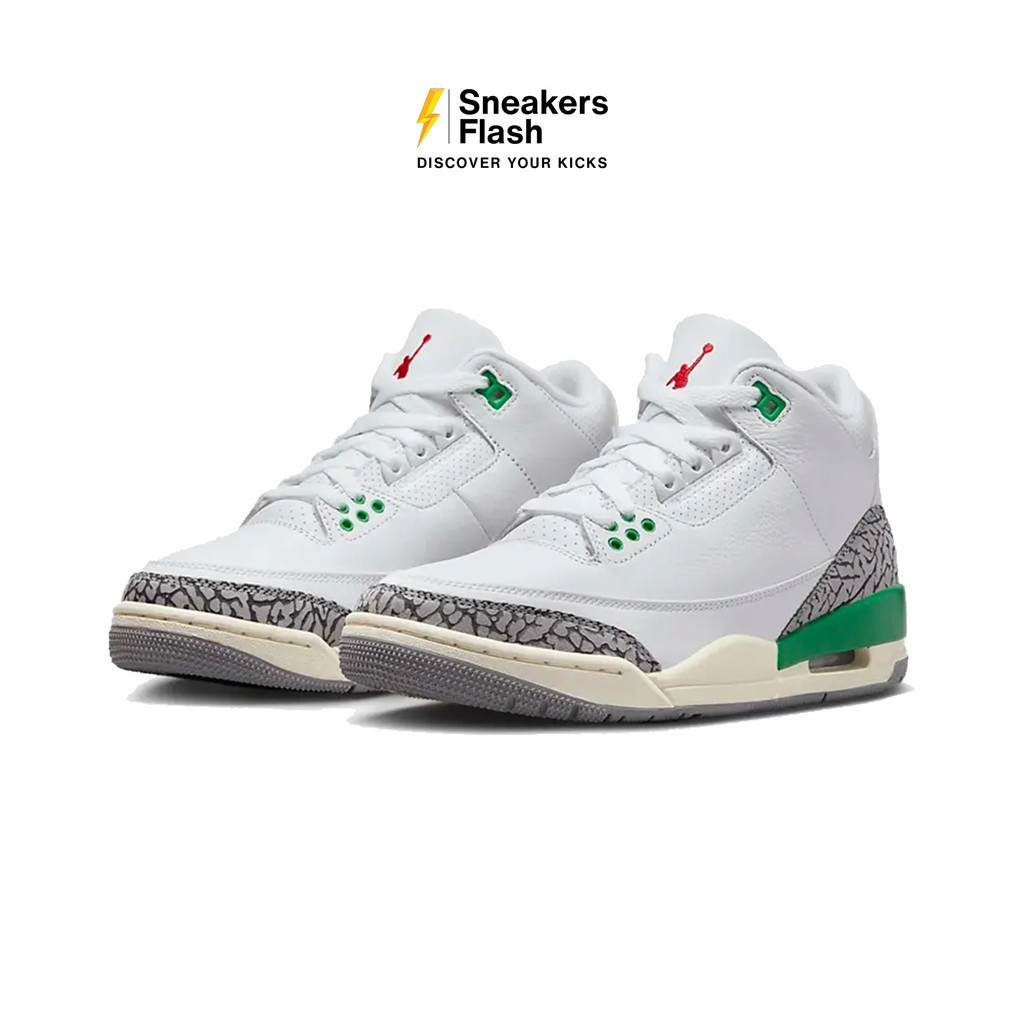 AIR JORDAN  3 Retro Lucky Green Sepatu Sneakers Wanita - CK9246136 - Size 36.5