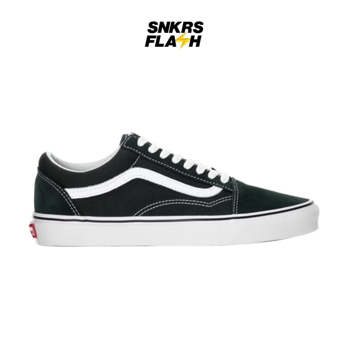 VANS Ua Old Skool Canvas Black True White Sepatu Sneakers Unisex - VN000ZDF1WX - Size 34.5